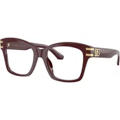 Dolce&Gabbana Ženski okvir za dioptrijske naocare, Cetvrtaste, Bordo