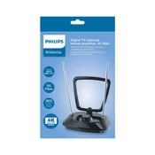 Philips SDV5200 aktivna sobna TV antena 28 dB, DVB-T2, 5G filter