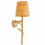 Casa Padrino Luxury Wall Light Vintage Brass/Natural H. 42.5 cm