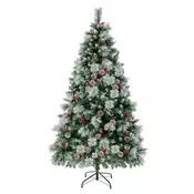 Northix O110 x 185 cm Osvetljeno božično drevo z borovimi iglicami, 350 LED lučk, zasneženi storži