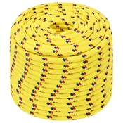 vidaXL Večnamenska uporabna vrv 14 mm 25 m Rumena PP