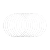Rayher. Kovinski obroči, 30 cm, beli, set 10