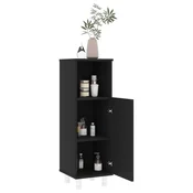 Kupaonski ormaric crni 30 x 30 x 95 cm od konstruiranog drva