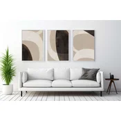 WALLXPERT Dekorativna uramljena MDF slika (3 komada) Mp3 00113 50 x 70