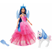 Mattel Barbie 65. obletnica safirnega krilatega enoroga lutka (HRR16)