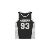 AND1 Majica 93 Airtex  siva / črna / bela