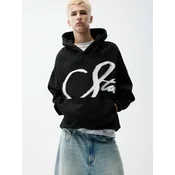 Pull&Bear Majica črna/bela
