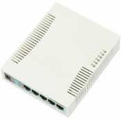Mikrotik RouterBOARD RB260GS/ nastavljivo 5-portno gigabitno pametno stikalo SFP kletka/ SwOS/ napajalnik