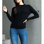 UR/CEO Black soft cardigan with ruffle detail Luel