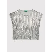United Colors Of Benetton Bluza 3KG8C102A Siva Regular Fit
