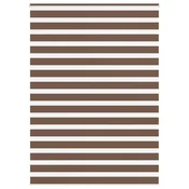 Vidaxl Zebra senčilo rjave 165x200 cm tkanina širina 160,9cm poliester