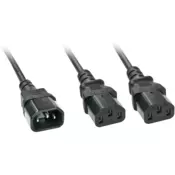Lindy 30039 strujni kabel Crno 2 m C14 spoj 2 x C13 spojnica