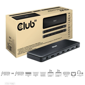 Club3D priključna stanica Thunderbolt 4 (certificirana), 12 u 1