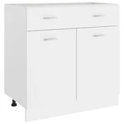 Vidaxl Spodnja omarica s predalom “Lyon” bela 80x46x81,5 cm