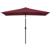 Vanjski suncobran s metalnim stupom 300 x 200 cm bordo