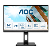 AOC P2 Q24P2Q LED display 60,5 cm (23.8) 2560 x 1440 pikseli Quad HD Crno