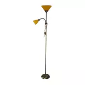 Stojeca lampa WENDY 1xE27/100W/230V + 1xE14/40W mesing/narandžasta