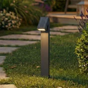 PRIOS LED-Solarwegeleuchte Lestor, antracit, z možnostjo zatemnitve, IP65 - Sodobni - Aluminij