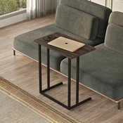 HANAH HOME Pomocni stocic Amadora Walnut