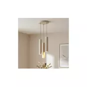 Brilagi - Luster na sajli 3xGU10/15W/230V bež/zlatna