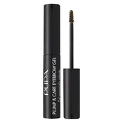 Pupa Plump & Care Tinted Eyebrow Gel With Fortifying Treatment 002 - Brown