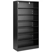 VEVOR Omara za shranjevanje medijev 70x30x140 cm rjava