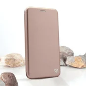 Maska za telefon na preklop Teracell Flip Premium za Samsung S25/ S91B, Roze, Zlatne boje