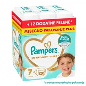 Pampers pelene Prem. Care monthly S7 15+kg 120kom