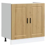 Vidaxl Osnovna omarica za umivalnik Porto artisan hrast 80x46x81,5cm