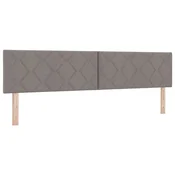 Vidaxl Vzglavje Taupe 200 cm blago