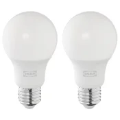 SOLHETTA LED žarnica E27 806 lumnov, možnost zatemnitve/okrogla mlečno bela