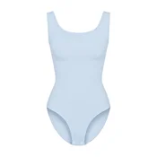 cfab Oblikovanje postave Tank Sculpting Bodysuit with Slip nebeško modra
