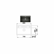 DALAGO 8-F 525878 Pomivalno korito BLANCO
