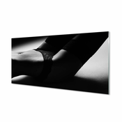 tulup.si Slika na akrilnem steklu Ženska trebuh 140x70 cm 2 obešalnika