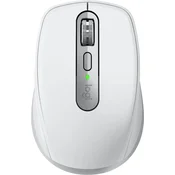 Miška Logitech MX Anywhere 3S brezžična, Bluetooth, 8000 dpi, polnilna baterija, srebrna
