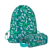 BAAGL MINECRAFT 2 SET Silver Creeper: peresnica, torbica