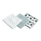 shumee Bambusove plenice, paket 3, modre, 70x80