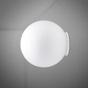 Steklena stenska svetilka Fabbian Lumi Sfera, O 35 cm - Dnevna soba/jedilnica - Dizajn - bela - Steklo