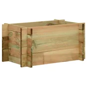 Podignuti vrt za povrce Zelena 80 x 80 x 32 cm Masivna borovina