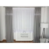shumee Pripravljena zavesa z gipurno čipko 30 cm