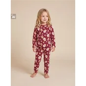 Sinsay - Dvodelna pamucna pidžama sa božicnim motivom - maroon