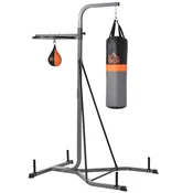 Homestar Stojalo za boks vrečo 2v1 z boks vrečo in hitrostno žogo 115x157x221 cm Črno