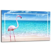 shumee Steklena zaščitna plošča ZA štedilnik 80x52 flamingo