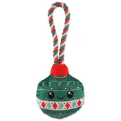 Igrača Dog Fantasy Winter Tale božični okrasek s piskom, zelena 30cm