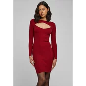 Womens Dress Cut Out Burgundy