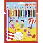 Stabilo BARVICE TRIO 203/18 TRIO+ ŠILČEK Ergonomska barvica s šilčkom