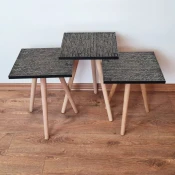 Hanah Home Set klub stocica 3Shp224, 3 komada, Plava