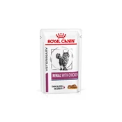 Royal Canin Veterinary Diet Cat Renal Chicken Pouch veterinarska dieta za mačke z obolenjem ledvic 85 g