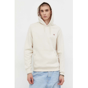 Pulover Dickies moška, bež barva, s kapuco