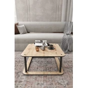 Hanah Home Klub sto Hole Square, 70x38x70 cm, Krem